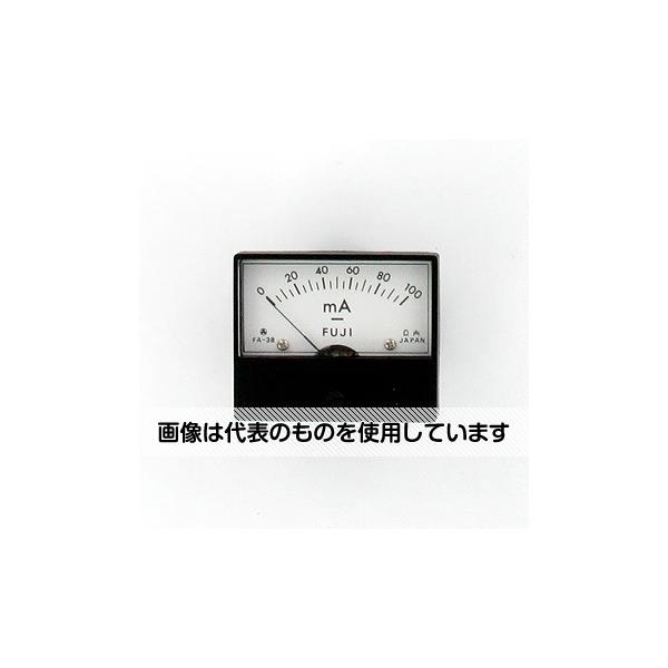 富士計測器 パネルメーター アナログ電流計 DC100mA FA38BDC100mA 入数：1個