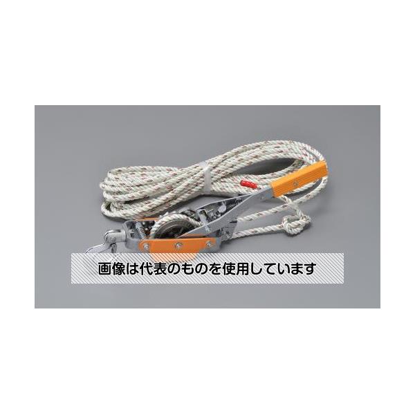 【アズワン AS ONE】実験室設備 工具類 工具、道具 ●家屋の建起こし、植木の枝曲げに張線作業・通線作業に最適です。 商品の仕様 ●最大巻取長さ：無制限 ●能力：3.5t ●ロープ長：直径14mm×10m ●重量：2.9kg 【※ご注意ください】商品は代表の画像を使用しています。