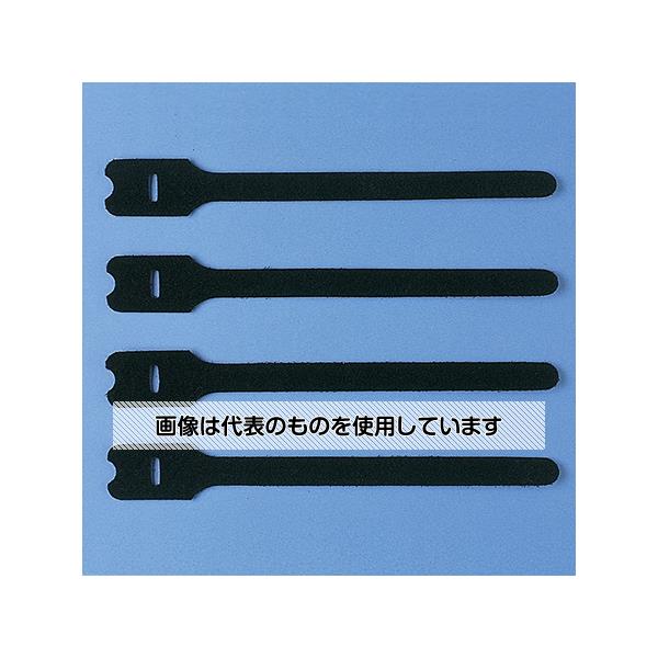 【アズワン AS ONE】実験室設備 工具類 工具、道具 ●表裏がくっつく面ファスナー。 ●巻くだけでケーブルを結束。 ●ガイド穴を通してより確実に結束可。 ●ネジ、釘用の固定穴付き。 ●取り外して再利用が可能。 商品の仕様 ●サイズ：200×25(12)mm ●カラー：黒×4本 【※ご注意ください】商品は代表の画像を使用しています。