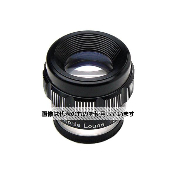 クリアー光学 0.1mm目盛付 スケールルーペ 15倍 21mm 収差補正コートレンズ P-13N 入数:1個