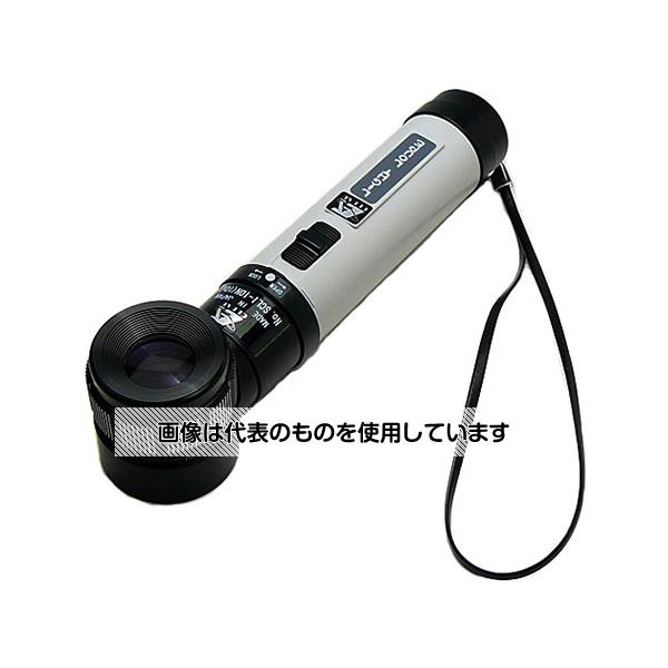 クリアー光学 0.1mm目盛付 ライト付ルーペ 10倍 21mm 収差補正コートレンズ P-12L 入数:1個