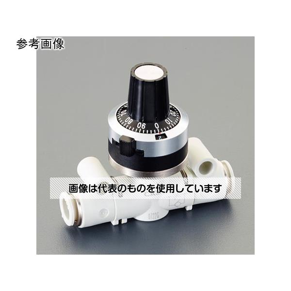 【アズワン AS ONE】実験室設備 工具類 工具、道具 ●回転数をダイヤルで数字表示をし、誰でも簡単・確実にシリンダの速度制御や各種流量調整が可能です。 商品の仕様 ●重量(g)：86 ●使用圧力：0.1〜1.0MPa ●使用流体：圧縮空気 ●使用温度範囲：0〜60℃ ●取付ねじ径：3/8 ●耐圧力：1.5MPa ●RoHS対応有無：有 ●適合チューブ：外径：φ10mm ●自由流量(0.5Mpa時)：1100L/min(ANR) ●制御流量(0.5Mpa時)：440L/min(ANR) 【※ご注意ください】商品は代表の画像を使用しています。