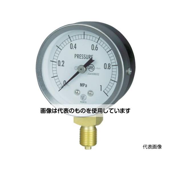 長野計器 JIS汎用形圧力計A枠(ストレート) 圧力レンジ(MPa)：0.0～0.60 GS50-121-0.6MP 入数：1個