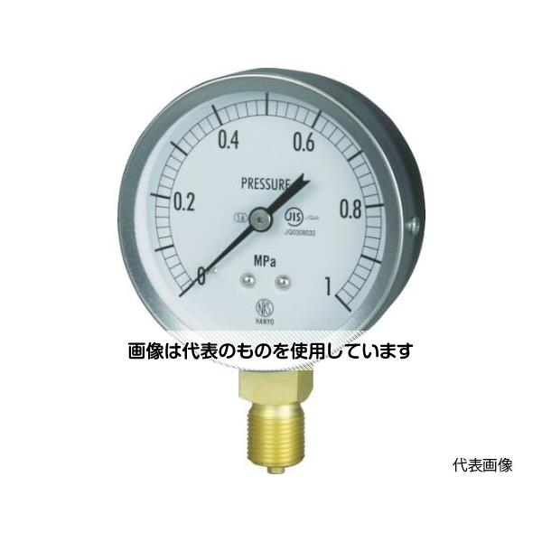 Thermometers - アズワン(AS ONE) JIS汎用形圧力計(A枠) 圧力レンジ(MPa)：0.0〜10.00 GS51-131-10.0MP 入数：1個