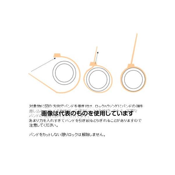 アズワン(AS ONE) 120x 3.2mm 結束バンド(耐候性/100本) EA475B-120 入数：1袋(100本入)