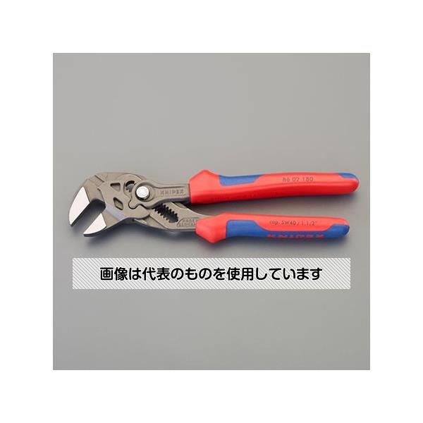 【アズワン AS ONE】実験室設備 工具類 工具、道具 ●つかみ面はフラットなので、対象物に傷をつけません。 ●プッシュボタンにより素早く簡単にアゴの幅を細かく調整できます。 ●つかみ面は平行に可動し、ミリ・インチを問わず使用できます。 ●ヒンジボルトが確実にかみ合うので、調整のずれがありません。 ●ラチェット機構によるアゴの動きを利用して、ボルトの素早い締付けと取り外しが可能です。 ●従来品に比べて開口部が広がり、15％軽量化モデル。 ●1本でミリ・インチの規格を問わずスパナセットの代用に、つかむ・締める・曲げる作業を行えます。 ●対象物をつかむ・締める・曲げる作業を行えます。 商品の仕様 ●型番：8602180 ●最大開口(mm)：40 ●全長(mm)：180 ●サイズ：B1／5mm、B2／8mm、B3／12mm ●重量：270g ●ハンドル：コンフォート ●仕上げ：亜鉛合金メッキ ●調整段数：15 ●サイズ目盛付き 【※ご注意ください】商品は代表の画像を使用しています。