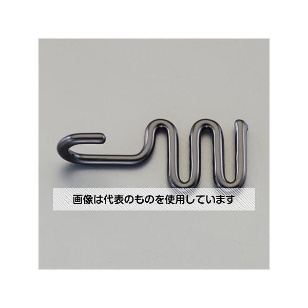 エスコ 84x35x25.3mm 平ゴムロープ用フック(ツイストクネクネ) EA628RY-4 入数