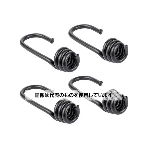 【アズワン AS ONE】実験室設備 工具類 工具、道具 ●ビニールコーティングで保護されています。 ●摩耗や破損したバンジーコードフックの交換に。 ●オリジナルのフック付バンジーコードを作成できます。 ●耐候性・耐紫外線に優れています。 商品の仕様 ●適応コードサイズ：7.9〜9.5mm ●材質：スチール ●線径：4.7mm ●フック内径：21mm ●入数：4個 【※ご注意ください】商品は代表の画像を使用しています。