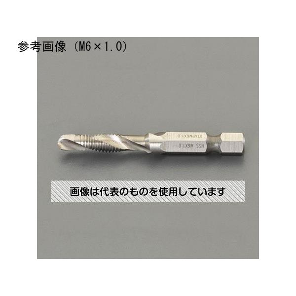 【アズワン AS ONE】実験室設備 工具類 工具、道具 商品の仕様 ●タップサイズ：M10x1.5 ●全長：約55mm ●材質：HSS(ハイス) ●シャンク径：1/4"(6.35mm) ●オーバードリルによるスレッドの損傷を防止 1本で穴あけ、タッピング、バリ取りが可能 【※ご注意ください】商品は代表の画像を使用しています。