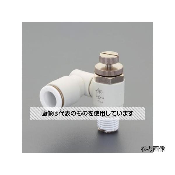 【アズワン AS ONE】実験室設備 工具類 工具、道具 ●注意／ユニバーサルタイプは継手配管部が常時回転する場所での使用は避けてください。 ●メーターアウト 配管方向を360度自由に取り付け可能です。 ●RoHS対応 黄銅部品はカドミウム規制材(含有量75ppm以下)を使用 ●優れた流量特性 ●工具不要のワンタッチ継手 ●ねじ部にテフロン樹脂をコーティング ●白色難燃性樹脂を採用 商品の仕様 ●チューブ外径：6mm ●ねじサイズ：R(PT)1/4" ●使用圧力：1MPa ●使用流体：空気 ●使用温度：-15〜60℃(凍結なきこと) ●材質：金属部／C304BD、樹脂部／PBT(V-0) ●重量(g)：51.9 ●適用チューブ：ナイロンチューブ、ウレタンチューブ、エコフレックスチューブ、難燃チューブ ●ユニバーサルタイプ 【※ご注意ください】商品は代表の画像を使用しています。