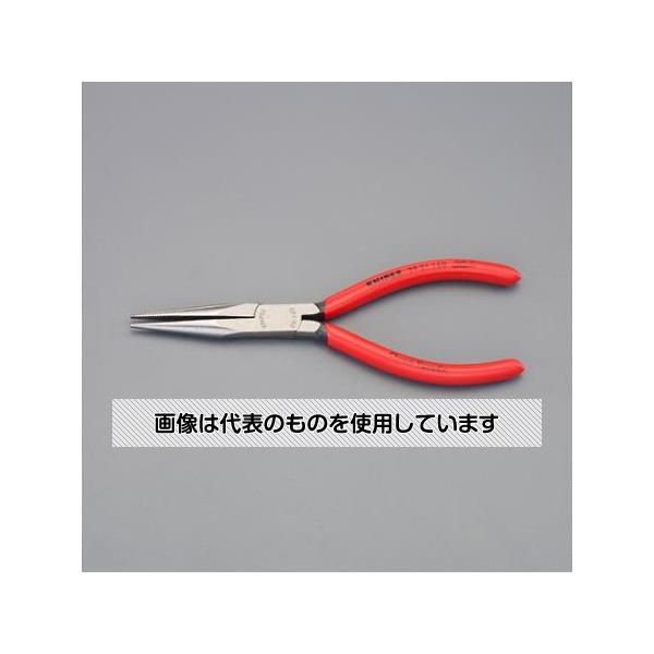 アズワン(AS ONE) 160mm ロングノーズプライヤー EA537LA-3 入数:1丁
