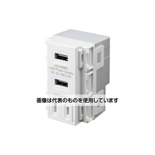 アズワン(AS ONE) USB給電用コンセント(AC一体形/白) EA940CF-88 入数：1個