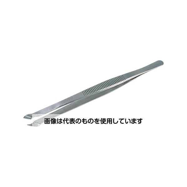 【アズワン AS ONE】実験室設備 工具類 工具、道具 ●SUS420Jに比べさびにくく、耐久性に優れています。 ●コンデンサーやコイルなどの取り外し、装着に適した組み立て用ピンセットです。 ●φ3.7〜10mmまでの部品用。 商品の仕様 ●全長(mm)：150 ●幅(mm)：9.5 ●先端幅(mm)：6.2(斜型) ●先端：斜型 ●材質／仕上：耐酸耐磁ステンレス(SUS304L) ●原産国：スイス ●コード番号：261-7340 【※ご注意ください】商品は代表の画像を使用しています。