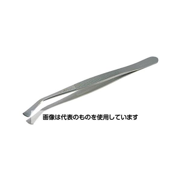 アズワン(AS ONE) 耐酸耐磁ルビスピンセット 120mm 平型先曲り 35B-SA 入数：1本