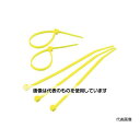 トラスコ中山 カラーケーブルタイ 黄 幅4.8X300mm最大結束Φ83標準型 1袋(100本入) TRCVR-300SY 入数:1袋(100本入)