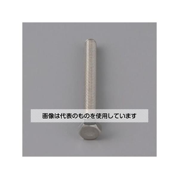 エスコ M 5 x50mm 六角全ねじボルト(ステンレス製/4本) EA949LC-550A 入数：1袋(4本入)