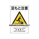 アズワン(AS ONE) 450x300mm 建災防安全標識(足もと注意) EA983BV-102 入数:1枚