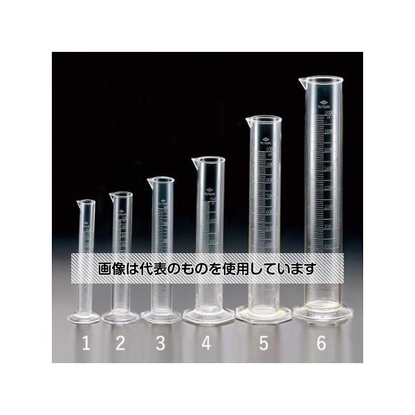 【アズワン AS ONE】実験室設備 工具類 工具、道具 ●耐薬品性、耐熱性、透明度、目盛精度に優れたメスシリンダーです。 ●見やすい目盛は滑り止めを兼ねていますので、濡れた手で使用しても安心です。 ●台の形状は八角形ですので横にしても転がりにくくなっています。 商品の仕様 ●容量：200ml ●サイズ：φ41.6×270mm ●目盛単位：2.0ml ●材質：PMP 【※ご注意ください】商品は代表の画像を使用しています。