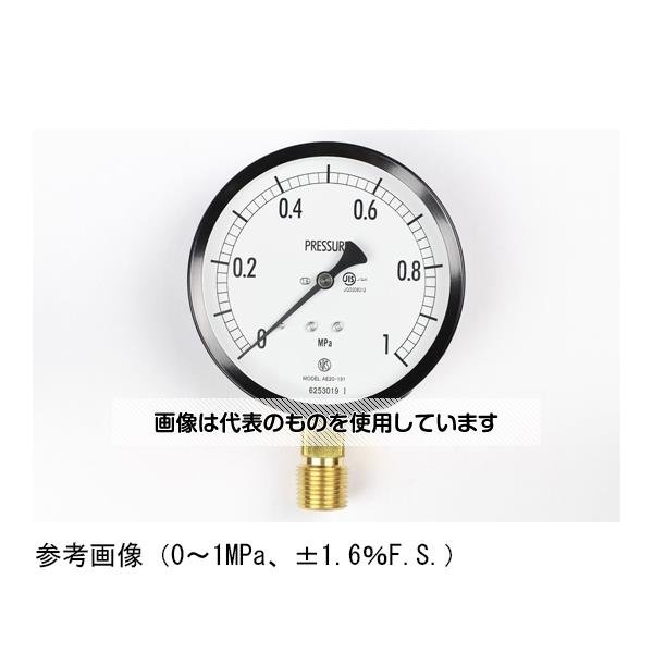 長野計器 普通形圧力計(Φ100) 立形A枠 2.5MPa AE20-191 入数：1個