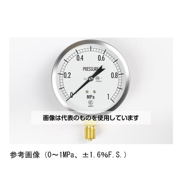 【アズワン AS ONE】実験室設備 工具類 工具、道具 ●空圧、油圧、その他の一般圧力測定用としてJIS B7505 -1ブルドン管圧力計に対応した廉価な汎用形圧力計です。 商品の仕様 ●大きさ(mm)：Φ100 ●形状(取付)：立形A枠 ●接続：G3/8B ●材質：黄銅 ●性能：ナシ ●圧力レンジ：MPa_-0.1〜0.6 ●精度：±1.6％F.S. ●処理：ナシ ●区分：JIS 【※ご注意ください】商品は代表の画像を使用しています。