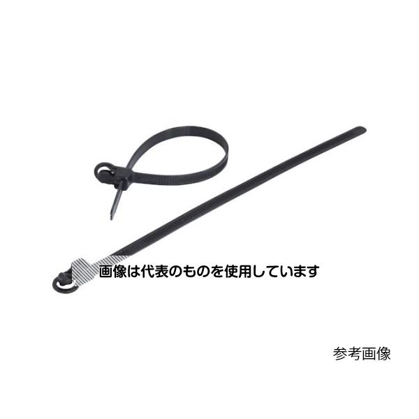 アズワン(AS ONE) 簡単解除 リリースタイ 幅7.5mmX300mm 黒色 1袋(100本入) TRHB-300BK 入数：1袋(100..