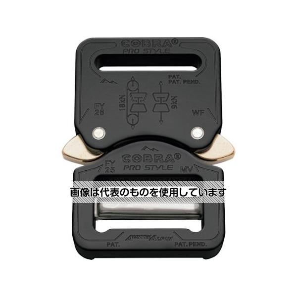 【アズワン AS ONE】実験室設備 工具類 工具、道具 ●特許取得済みのロック機構と高い破断強度値により、最高レベルの安全性を提供します。 ●真っすぐに両側から引っ張った状態で9 kN、リング状にしたベルト内で18 kNの保持力が保証されます。 ●バックルを外すためには両方のクリップを同時に押す必要があり、意図せず外れることを防止します。 ●カチッという音でバックルが正しく閉じたことが確認できます。 ●バックルのオス側、メス側はCOBRAプロスタイルの全てのサイズやバリエーションと互換性があります。 ●荷物の固定に。 ●保護具の締め付けに。 ●ミリタリー用途に。 ●ファッションとして。 商品の仕様 ●色：ブラック ●適合ベルト幅(mm)：25 ●オス形状：自在 ●メス形状：固定 ●破断荷重(kN)：9欧州規格(EN358、EN ISO 9227)取得 ●材質／仕上：本体／7075アルミニウム合金、クリップ／真鍮 ●落下防止用品ではありません。 ●必ず破断荷重範囲内で使用ください。 ●使用前にはコブラがロックされていることをしっかりと確認してください。 ●適正な破断強度のベルトと併せてご使用ください。 ●原産国：オーストリア ●コード番号：336-3543 【※ご注意ください】商品は代表の画像を使用しています。