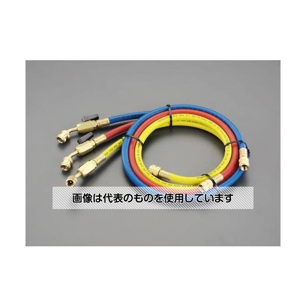 Thermometers - アズワン(AS ONE) 100cm/R12・R22・R502 バルブ付チャージングホースセット EA104AK-20 入数：1セット