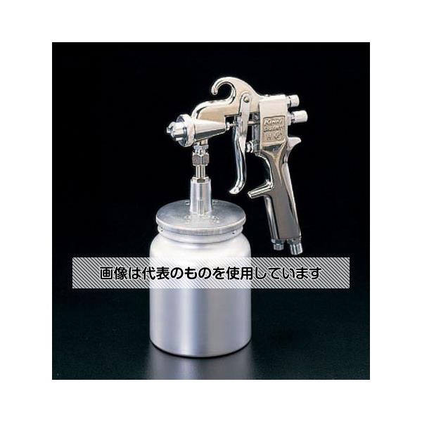 【アズワン AS ONE】実験室設備 工具類 工具、道具 商品の仕様 ●使用コンプレッサー：0.75kw ●用途：小物、中物用(中塗仕上用) ●使用圧力：0.3MPa ●吐出し空気量：85L/min ●ノズル径：1.2mm ●取付ねじ：G(PF)1/4" ●カップ容量：700mL ●カップ材質：アルミ ●重量：740g 【※ご注意ください】商品は代表の画像を使用しています。