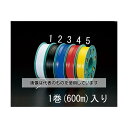 エスコ 4.0mmx600m ビニタイ(PVC製/赤) EA475VA-4 入数:1巻
