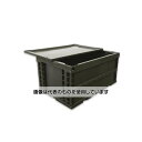 エスコ 649x439x327mm/74.0L 折畳コンテナ(OD/蓋付) EA506AA-18DS 1セット