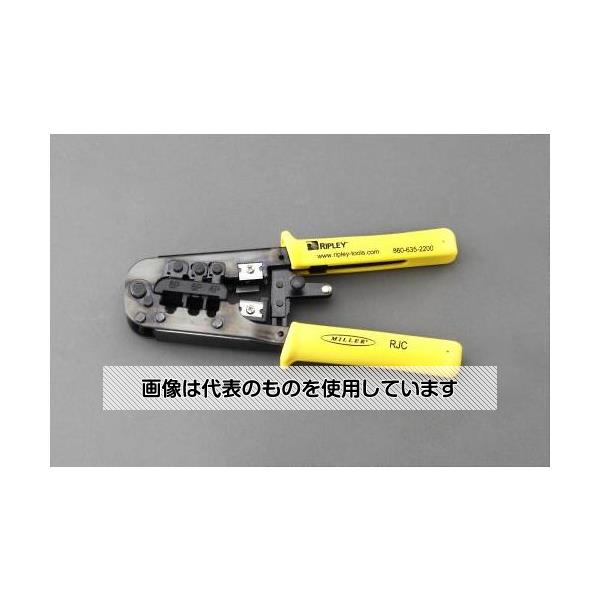 【アズワン AS ONE】実験室設備 工具類 工具、道具 商品の仕様 ●全長：197mm ●重量：340g ●ハンドル材質：プラスチック ●対応コネクタ：RJ10・RJ11・RJ12・RJ22・RJ45 ●対応ケーブル：4P(7.65mm)、6P(9.65mm)、8P(11.68mm)、UTP、STP ●用途：電話ケーブルリボンの切断、皮むき、モジュラー端子の圧着に。 ●カッター付 ●コード品番：EA538G-21 【※ご注意ください】商品は代表の画像を使用しています。