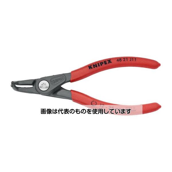 【アズワン AS ONE】実験室設備 工具類 工具、道具 ●先端チップはリングとの接触面が広いため、リングを歪めず確実に保持します。 ●ドイツ鋼特有のねばりがあり、先が長持ちします。 ●先端チップはリングとの接触面が広いため、リングを歪めず確実に保持します ●狭所での作業に便利なスリムなヘッド形状 ●ハンドルは滑りにくい樹脂コーティング 商品の仕様 ●型番：4821J11 ●リング径：12〜25mm ●全長：130mm ●先端径：φ1.3mm ●穴用 ●ベンドタイプ(90°) ●防錆仕上げ 【※ご注意ください】商品は代表の画像を使用しています。