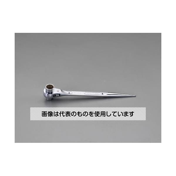 【アズワン AS ONE】実験室設備 工具類 工具、道具 ●ステンレス鋼に特殊鋼に特殊メッキを施し耐食性に優れています。 ●セーフティーコード用のφ4.5mm穴が2か所あります。 ●シノ部はホゾ合わせに最適な直線形状です。 ●足場組立や、型枠工事に最適です。 ●船舶等の整備補修作業にも適しています。 商品の仕様 ●型番：SRM-17×21 ●サイズ：17×21mm ●全長：310mm ●重量：445g ●保証トルク：ソケット部小さい方／308.9N・m、大きい方／426.6N・m ●材質：SUS420J2 ●12ポイント ●シノ付 ●左右切替式 ●本体、ソケット、爪、部品オールステンレス製 ●塩水噴霧試験連続48時間異常なし ●ビニールケース付 【※ご注意ください】商品は代表の画像を使用しています。