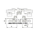 エスコ 呼14/52x22mm フラットクランプ(2個) EA637J-14 入数:1セット(2個入)