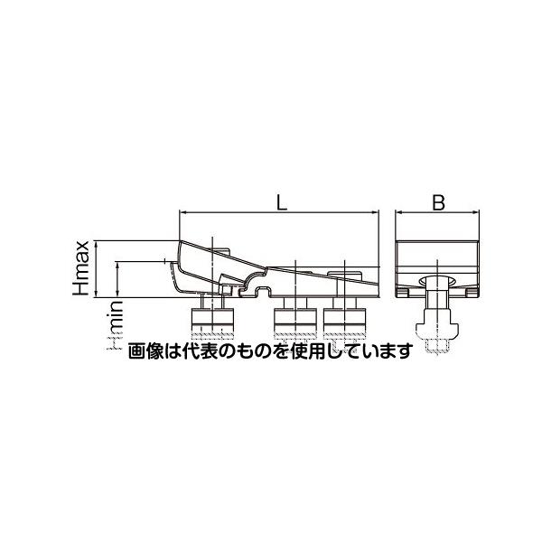 エスコ 呼14/M12/16-25mm フラットクランプ EA637KB-14 入数：1個
