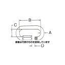 エスコ 33.5x8.5x3.0mm クイックリング(スチール/Zinc) EA638HD-2 入数:1個