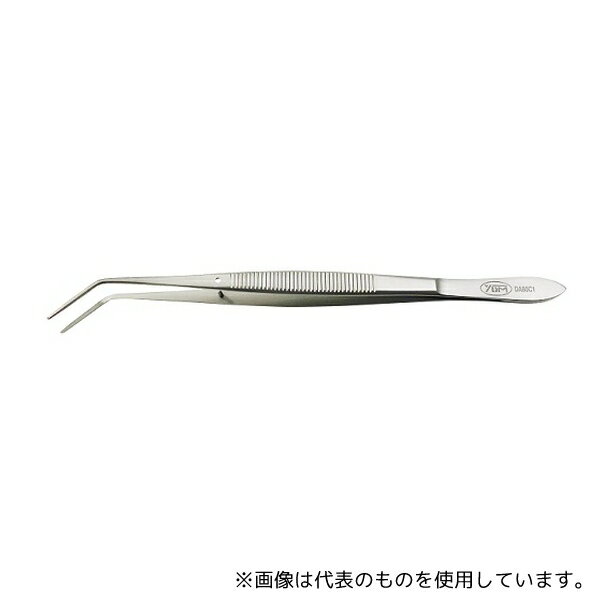 YDM DA80C1 ピンセット(無鈎)溝付き 160mm