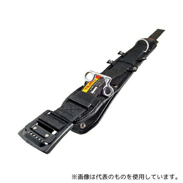 ●TJMデザイン(タジマツール) WFXD1-ABS ワークポジショニング用胴当てベルトフラット アルミワンフィンガーバックル黒 Sサイズ
