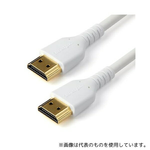 StarTech.com RHDMM2MPW プレミアム ハイスピードHDMIケーブル/2m/HDMI 2.0/イーサネット対応/高耐久性/強化アラミド繊維使用/4K60Hz/HDMI オス - HDMI オス/ホワイト