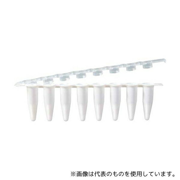 BMBio ECO QPCR-8A リアルタイムPCR 8連チューブ&8連フラットキャップ 0.2ml ホワイト 1000本入