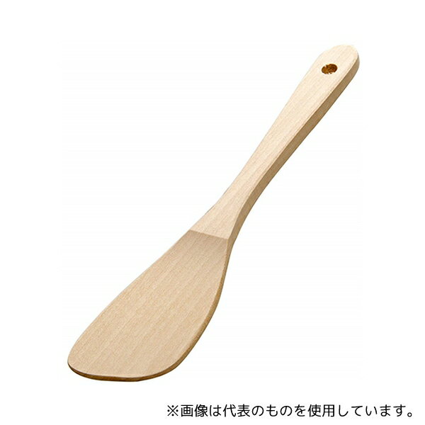 エムテートリマツ 木製調理ヘラ大 厚口 斜め 300mm