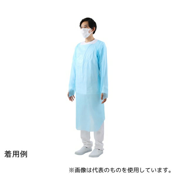 ACE(手袋) WS6600 アイソレーションガウン CPEガウン 男女兼用フリーサイズ 20着