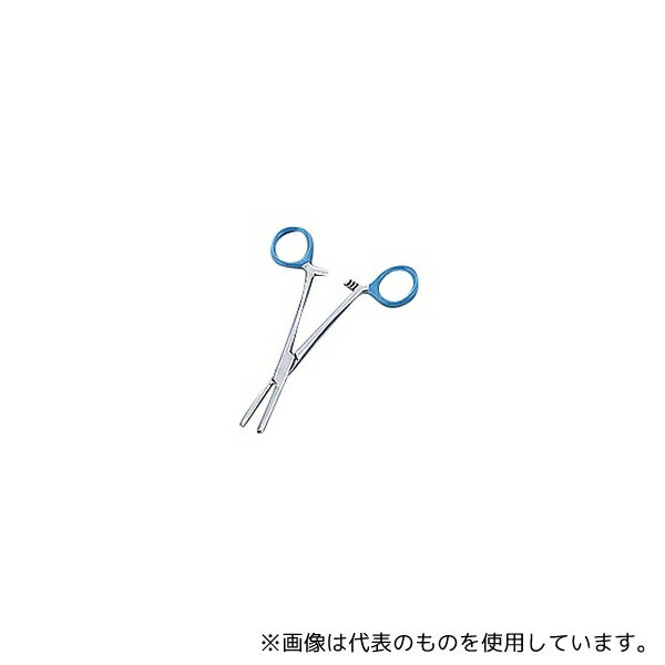 TAIYU(大祐医科工業) SPS-5013-B チューブ鉗子(カラーコーティング) 先端アヤ筋 ブルー