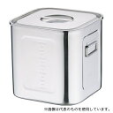 三宝産業(YUKIWA) AKK06030 18-8深型角キッチンポット 目盛付(手付)30cm
