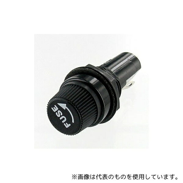 樂天商城 - サトーパーツ F-4000-A ヒューズホルダー 感電防止型 キャップ高さ:10mm 250V-10A 適合サイズ:Φ6.4×30mm