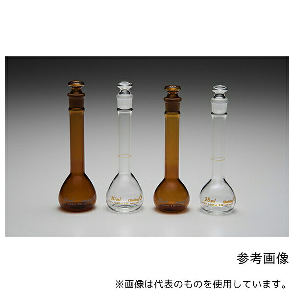 クライミング CL2035-02-10 錠剤用(首太)メスフラスコ 白 25mL
