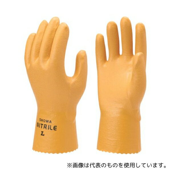 ショーワグローブ NO770-L ニトリルゴム手袋 NO770水産ニトローブ イエロー Lサイズ