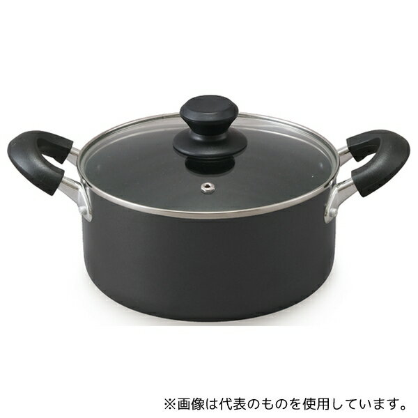 アイリスオーヤマ DIS-P20 ダイヤモンドコート 両手なべ 20cm ブラック
