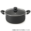 アイリスオーヤマ DIS-P24 ダイヤモンドコート 両手なべ 24cm ブラック