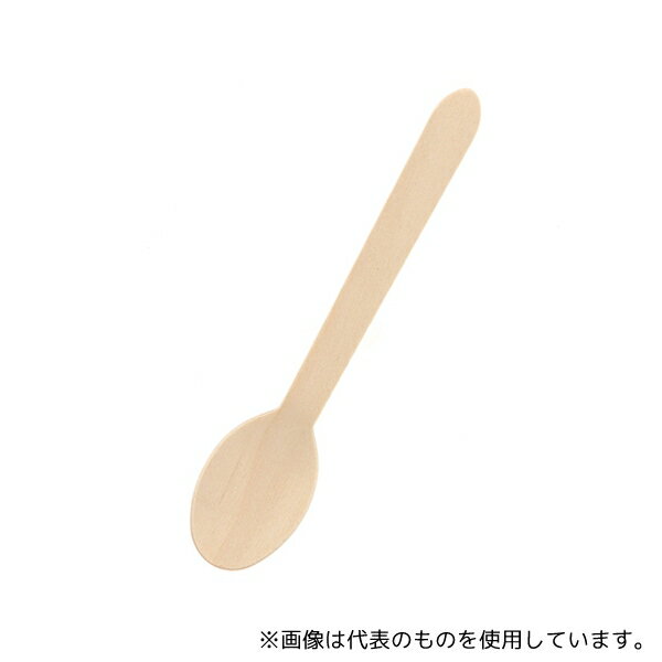 HEIKO 4514120 木製スプーン 160mm バラ 100本入